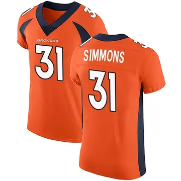 Alex Forsyth Women's Nike Orange Denver Broncos Custom Game Jersey Size: Small