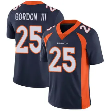 Men's Melvin Gordon III Denver Broncos Limited Navy Vapor Untouchable Jersey