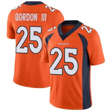 Men's Melvin Gordon III Denver Broncos Limited Orange Team Color Vapor Untouchable Jersey