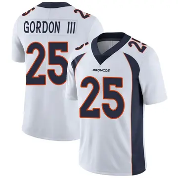 Men's Melvin Gordon III Denver Broncos Limited White Vapor Untouchable Jersey