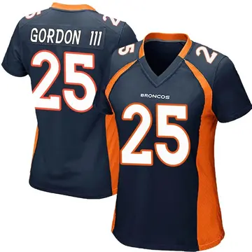 Women's Melvin Gordon III Denver Broncos Game Navy Blue Alternate Jersey