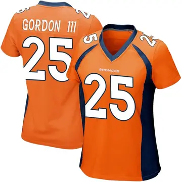 Women's Melvin Gordon III Denver Broncos Game Orange Team Color Jersey