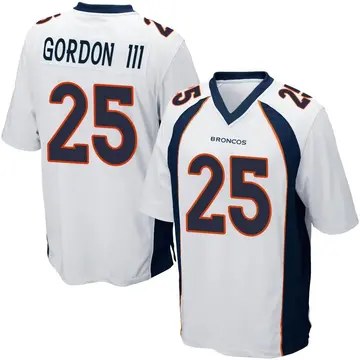 Youth Melvin Gordon III Denver Broncos Game White Jersey