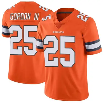 Youth Melvin Gordon III Denver Broncos Limited Orange Color Rush Vapor Untouchable Jersey